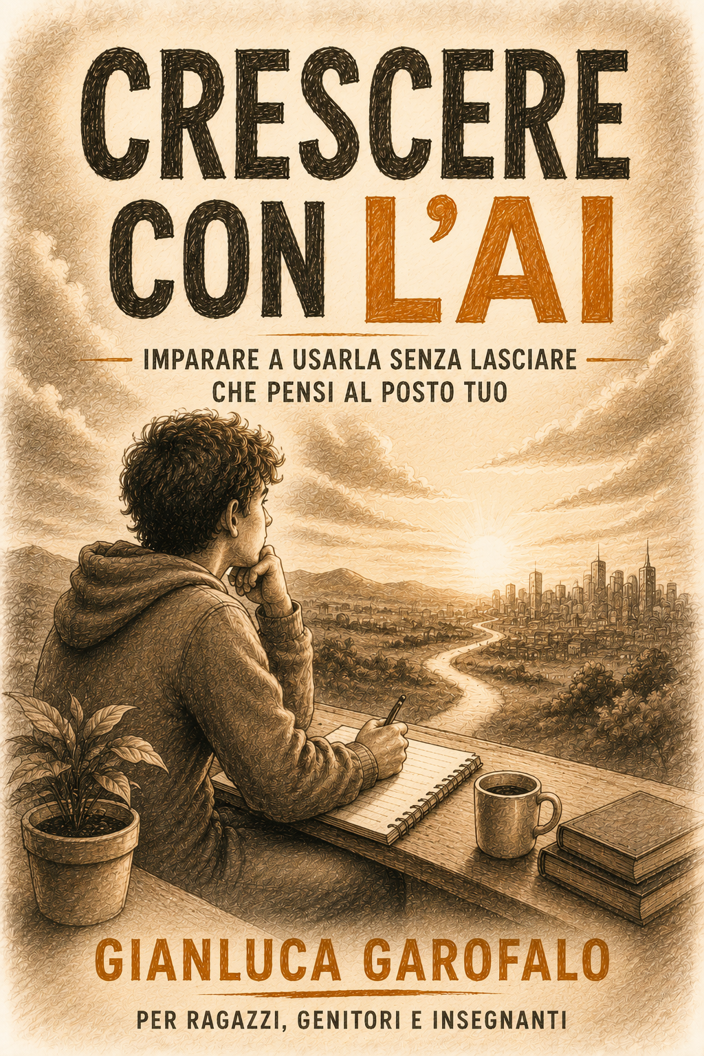 Copertina del libro Crescere con l'AI