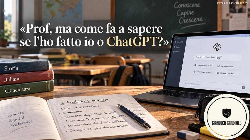 Anteprima: «Prof, ma come fa a sapere se l’ho fatto io o ChatGPT?»